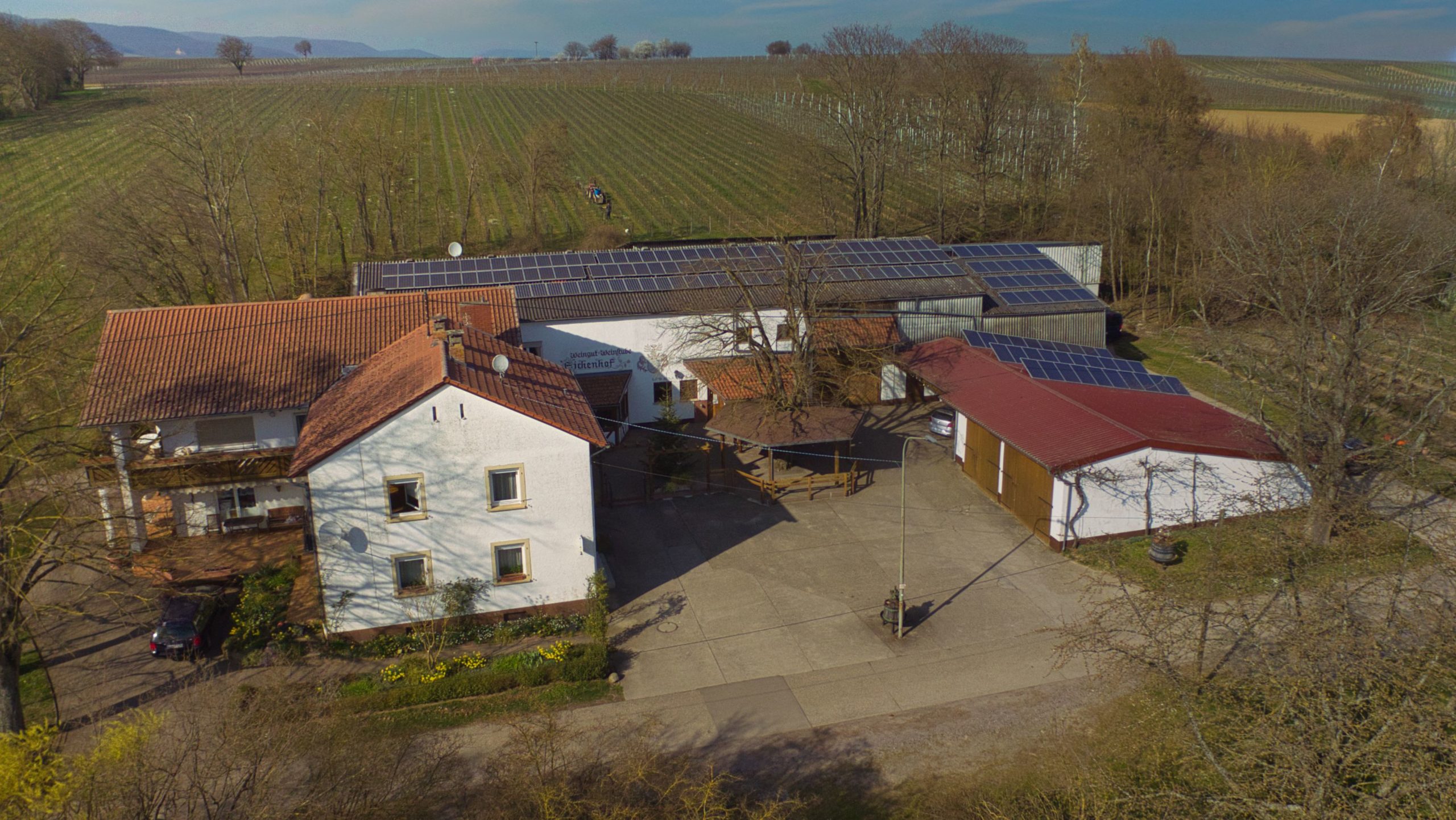 Luftbild des Weingut Bolz, Eichenhof 2