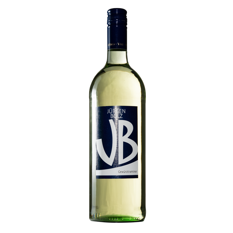 Weinflasche gefüllt mit Gewürztraminer