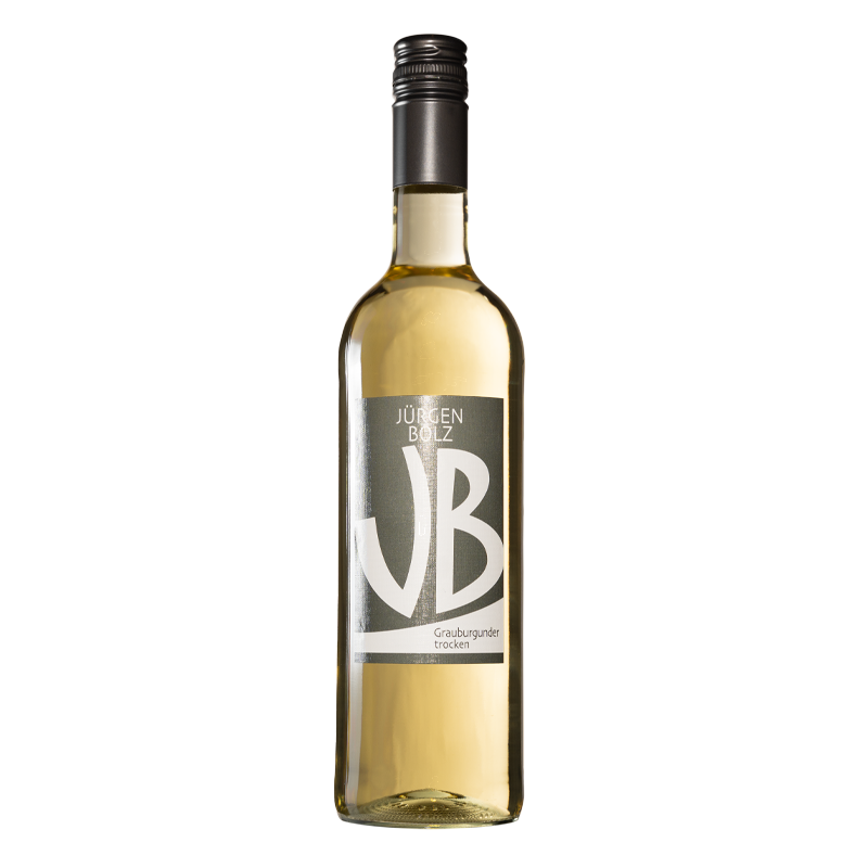Flasche Wein gefüllt mit Grauem Burgunder