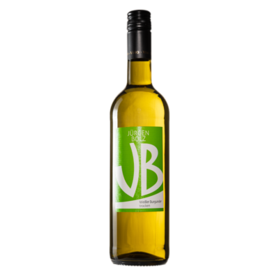 Flasche Wein gefüllt mit weißem Burgunder